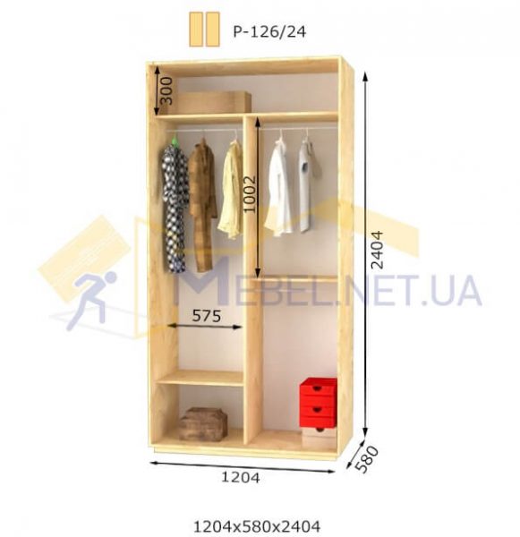 Шкаф-купе P126/24