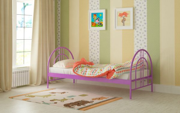 Кровать Алиса Люкс - фиолетовый