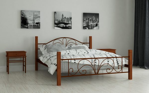 Кровать Изабелла - коричневый