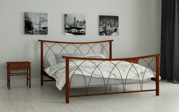 Кровать Кира - коричневый